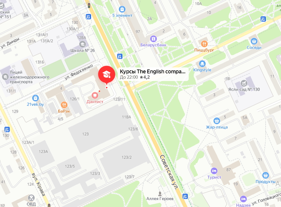 Расположение на карте